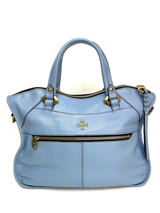 orYANY Handbags - Oryany Sarah Sky Blue Pebbled Leather Satchel